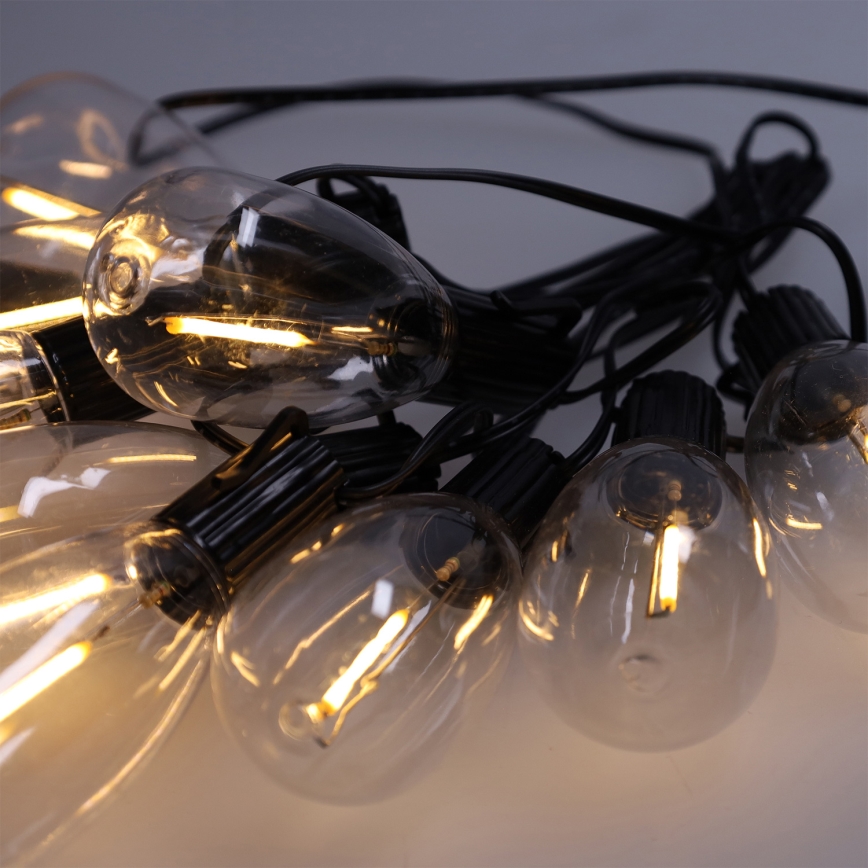 Brilagi - LED уличная гирлянда 10xLED/3xAA 3,2 м IP44 тёплый белый