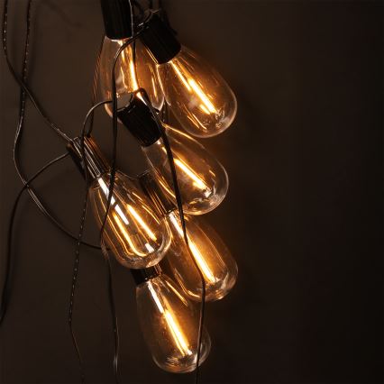 Brilagi - LED уличная гирлянда 10xLED/3xAA 3,2 м IP44 тёплый белый