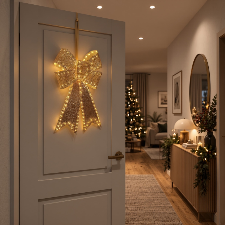 BRILAGI - LED Уличная рождественская декорация LED/3,3W/230V IP44 золотой бант