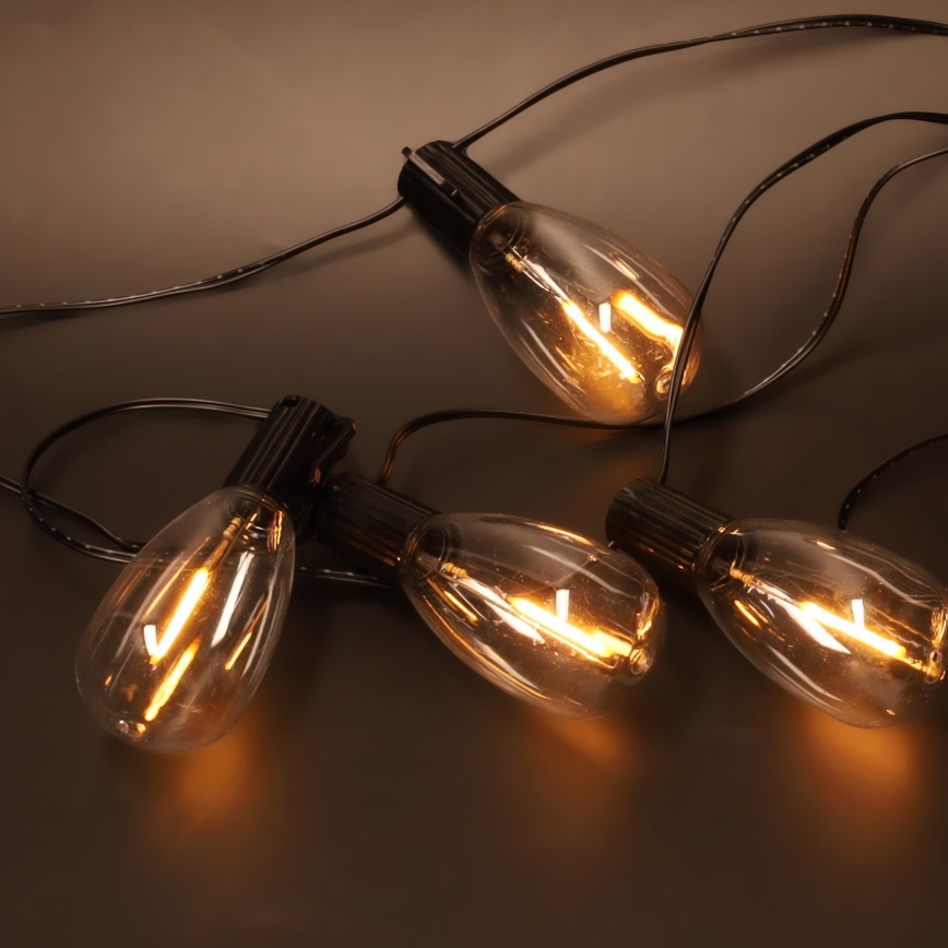 Brilagi - LED уличная рождественская гирлянда 10xLED/3xAA 3,2m IP44 тёплый белый