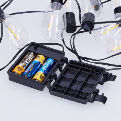 Brilagi - LED уличная рождественская гирлянда 10xLED/3xAA 3,2m IP44 тёплый белый