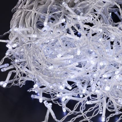 Brilagi - LED уличная рождественская гирлянда, 200xLED/8 режимов, 13m, IP44, холодный белый, сосульки