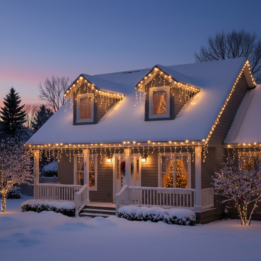 Brilagi - LED уличная рождественская гирлянда 400 светодиодов / 8 режимов, 23 м, IP44, тёплый белый