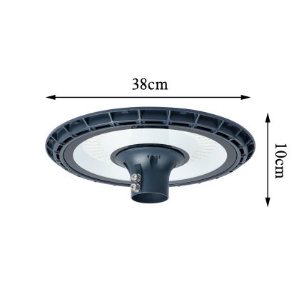 Brilagi - светодиодный уличный светильник с опорой 3 м URBANSPARK LED/120W/230V антрацит IP65