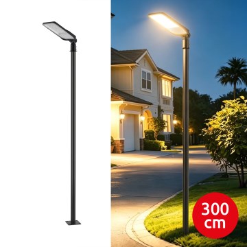 Brilagi - LED уличный фонарь со столбом высотой 3 м и шарниром URBANLIGHT LED/100W/230V чёрный IP65