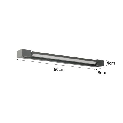 Brilagi - LED уличный настенный светильник AQUA LINE LED/18W/230V 60 cm IP44 антрацит CRI 90