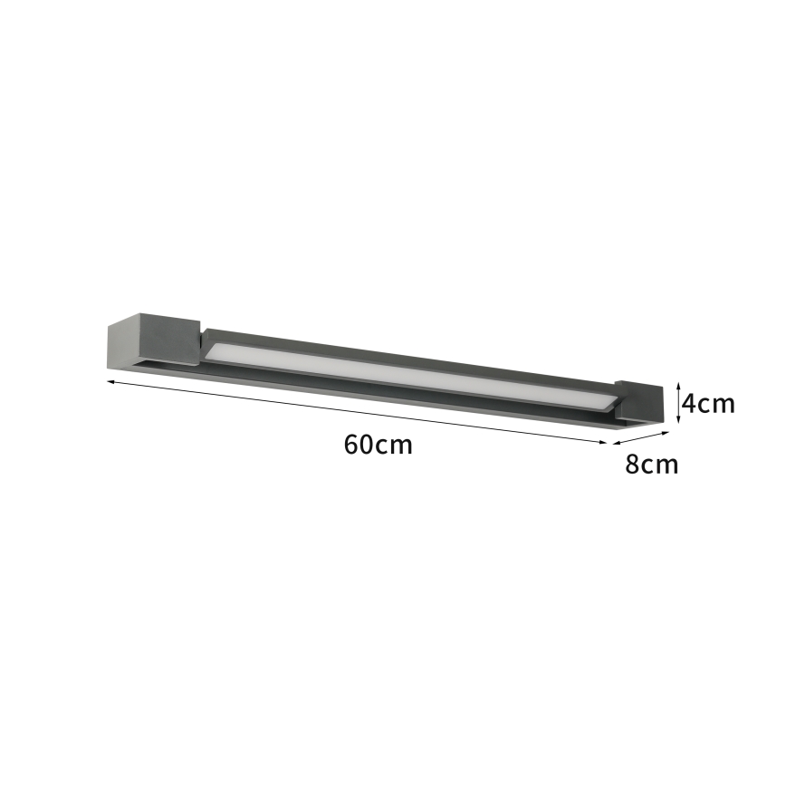 Brilagi - LED уличный настенный светильник AQUA LINE LED/18W/230V 60 cm IP44 антрацит CRI 90