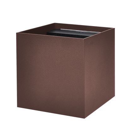 Brilagi - LED уличный настенный светильник CUBE LED/6W/230V коричневый IP54