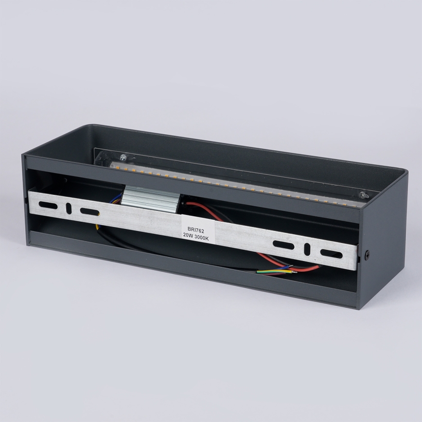 Brilagi - LED уличный настенный светильник DONNANI LED/12W/230V антрацит IP44