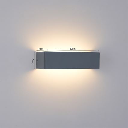 Brilagi - LED уличный настенный светильник DONNANI LED/12W/230V антрацит IP44