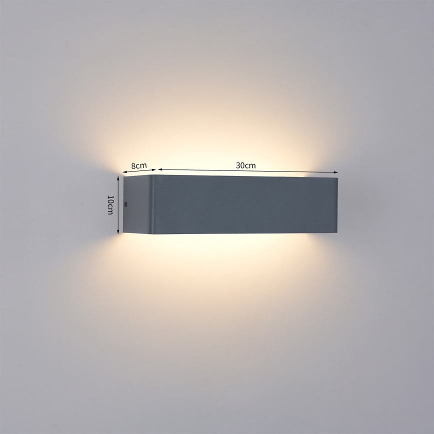 Brilagi - LED уличный настенный светильник DONNANI LED/12W/230V антрацит IP44