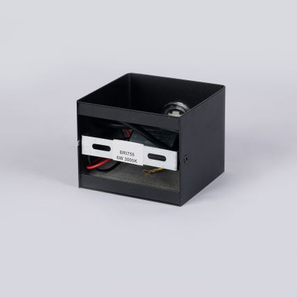 Brilagi - LED уличный настенный светильник DONNANI LED/5W/230V 10 см черный IP44