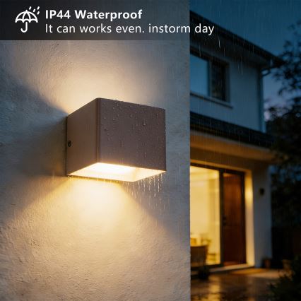 Brilagi - LED уличный настенный светильник DONNANI LED/5W/230V коричневый IP44