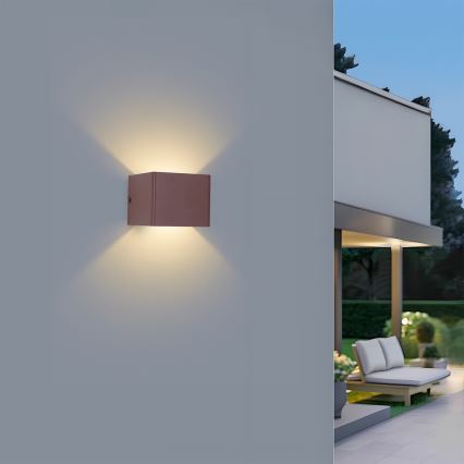 Brilagi - LED уличный настенный светильник DONNANI LED/5W/230V коричневый IP44