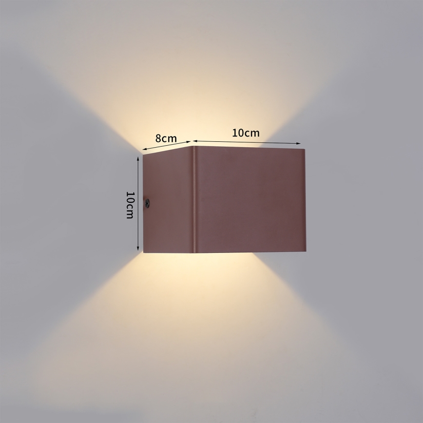 Brilagi - LED уличный настенный светильник DONNANI LED/5W/230V коричневый IP44