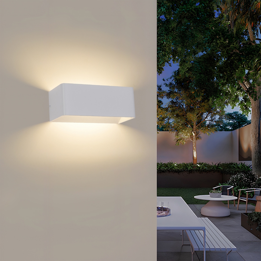 Brilagi - LED уличный настенный светильник DONNANI LED/7W/230V белый IP44