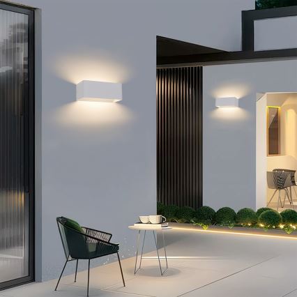 Brilagi - LED уличный настенный светильник DONNANI LED/7W/230V белый IP44