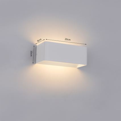 Brilagi - LED уличный настенный светильник DONNANI LED/7W/230V белый IP44