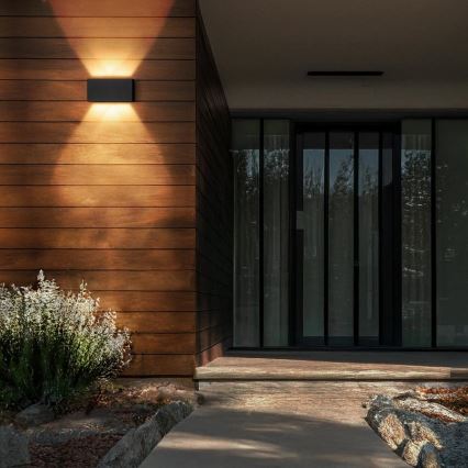 Brilagi - LED уличный настенный светильник DOUBLE CUBE LED/12 Вт/230 В антрацит IP65