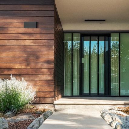 Brilagi - LED уличный настенный светильник DOUBLE CUBE LED/12 Вт/230 В антрацит IP65