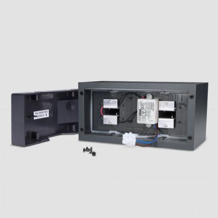 Brilagi - LED уличный настенный светильник DOUBLE CUBE LED/12 Вт/230 В антрацит IP65