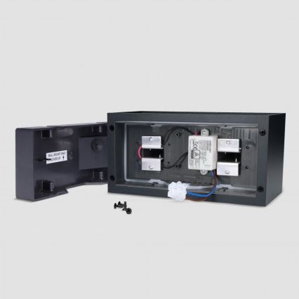 Brilagi - LED уличный настенный светильник DOUBLE CUBE LED/12W/230V, чёрный, IP65