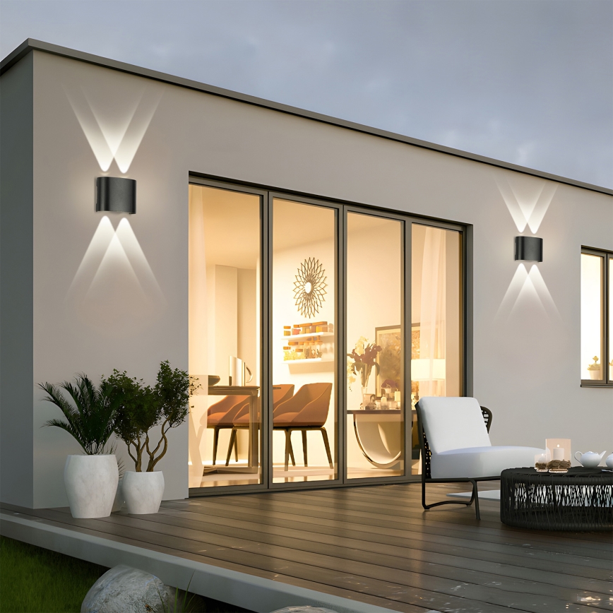 Brilagi - LED уличный настенный светильник FLAREBOX LED/4W/230V черный IP65