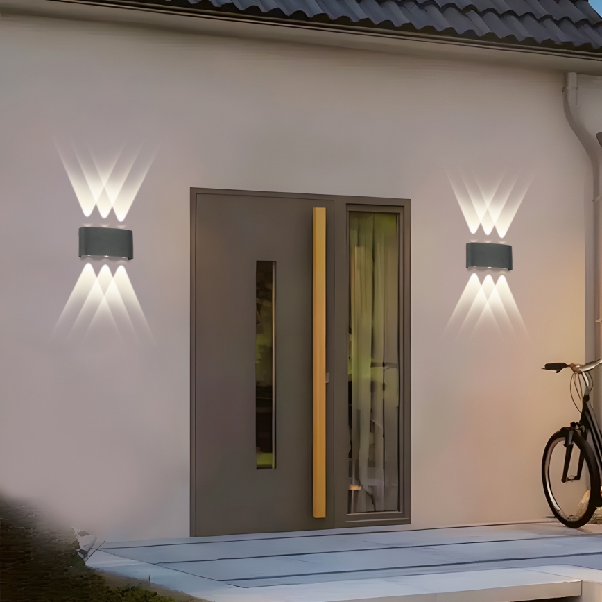 Brilagi - LED уличный настенный светильник FLAREBOX LED/6W/230V антрацит IP65