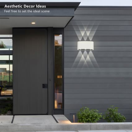 Brilagi - LED уличный настенный светильник FLAREBOX LED/6W/230V белый IP65