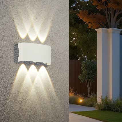 Brilagi - LED уличный настенный светильник FLAREBOX LED/6W/230V белый IP65