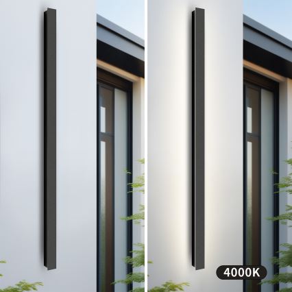 Brilagi - наружный настенный светильник LINEAR LED/32 Вт/230 В 4000K IP65 140 см черный CRI 90