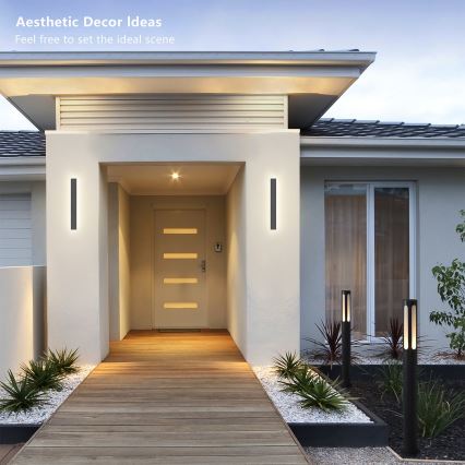 Brilagi - LED наружный настенный светильник LINEAR LED/12W/230V 3000K IP65 50 см антрацит CRI 90