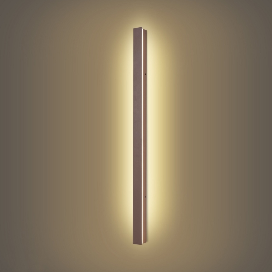 Brilagi - LED уличный настенный светильник LINEAR LED/22 Вт/230 В 3000 К IP65 100 см коричневый CRI 90