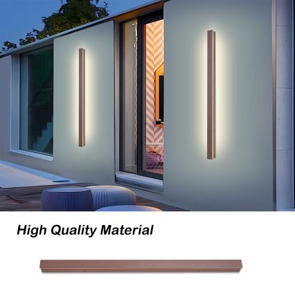 Brilagi - LED уличный настенный светильник LINEAR LED/22 Вт/230 В 3000 К IP65 100 см коричневый CRI 90