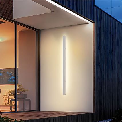 BRILAGI - LED уличный настенный светильник LINEAR LED/32 Вт/230 В 3000K IP65 140 см белый CRI 90