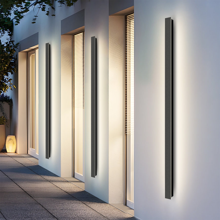 Brilagi - Светодиодный уличный настенный светильник LINEAR LED/32Вт/230В 3000K IP65 140 см черный CRI 90