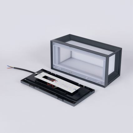 Brilagi - LED уличный настенный светильник PARKER LED/12W/230V антрацит IP44