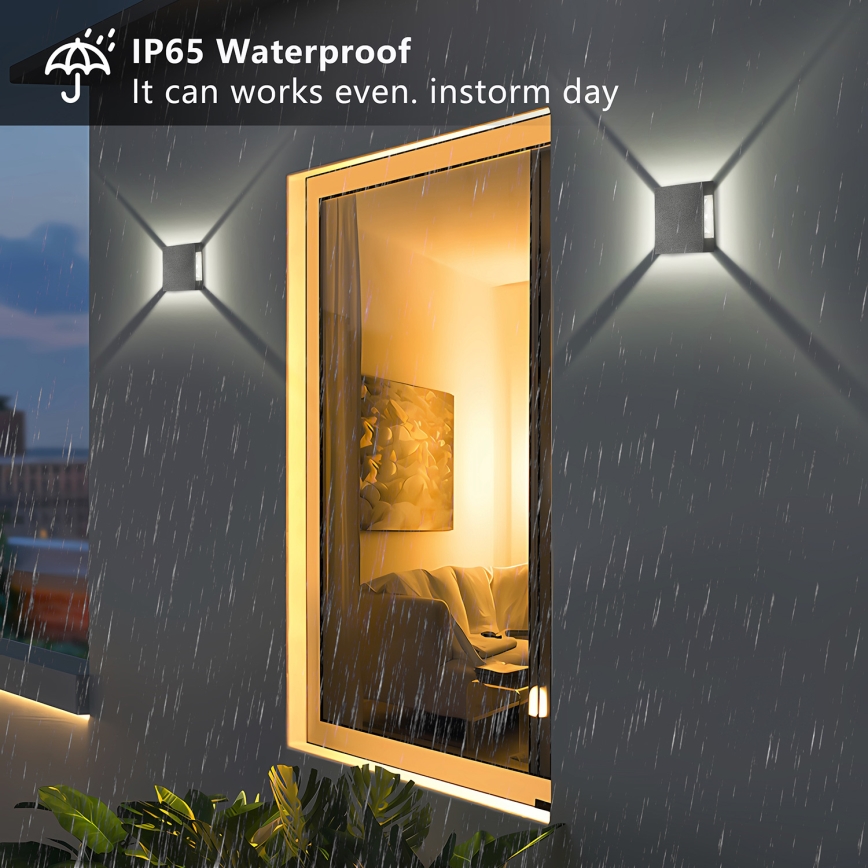 Brilagi - LED Уличный настенный светильник QUADRAY LED/4W/230V, антрацит, IP65