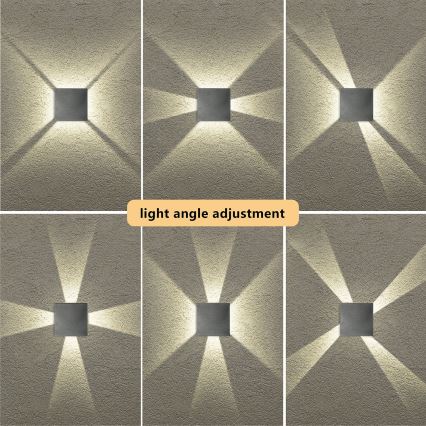 Brilagi - LED Уличный настенный светильник QUADRAY LED/4W/230V, антрацит, IP65