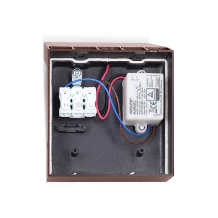 Brilagi - LED уличный настенный светильник RIANO LED/8W/230V коричневый IP65