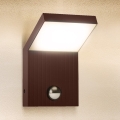 Brilagi - LED уличный настенный светильник с датчиком RIANO LED/8W/230V коричневый IP65