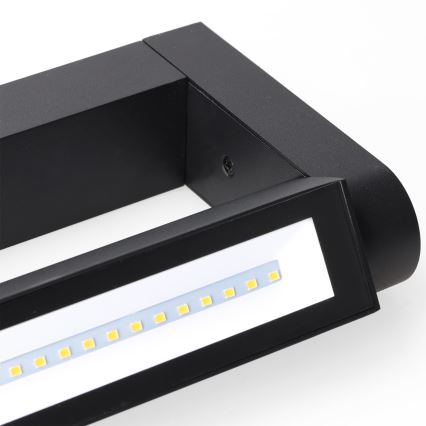 Brilagi - LED уличный настенный светильник SALERNO LED/12 Вт/230 В 35,5 см чёрный IP65
