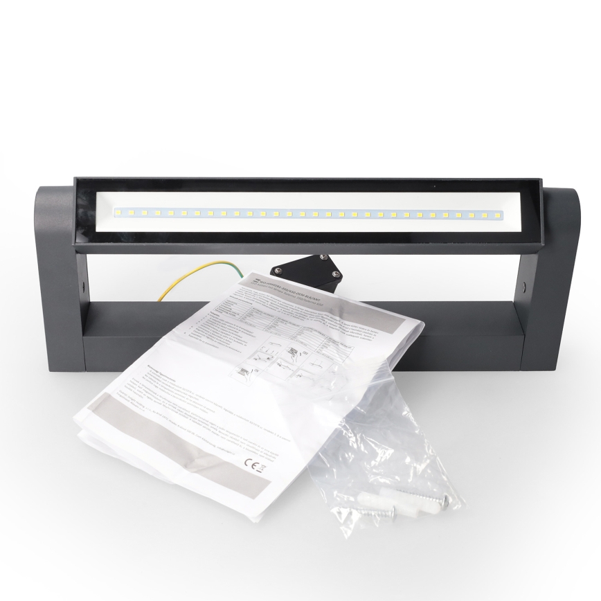 Brilagi - LED уличный настенный светильник SALERNO LED/12W/230V 35,5 см антрацит IP65