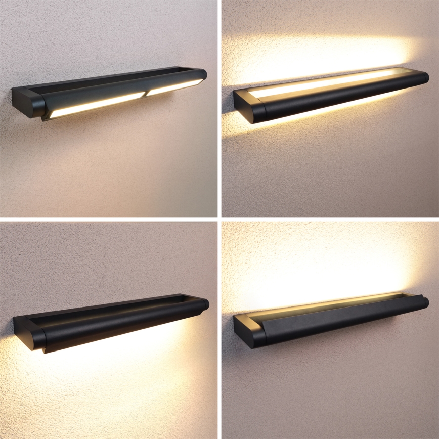 Brilagi - LED уличный настенный светильник SALERNO LED/24W/230V 66 см чёрный IP65