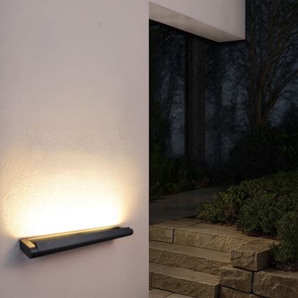 Brilagi - LED уличный настенный светильник SALERNO LED/24W/230V 66 см чёрный IP65
