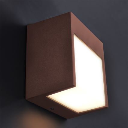 Brilagi - LED уличный настенный светильник TERNI LED/12W/230V коричневый IP44