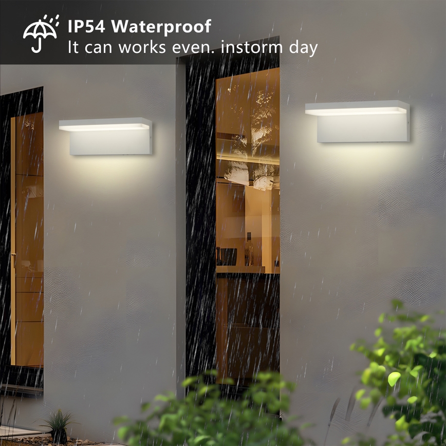 Brilagi - LED уличный настенный светильник TESSI LED/10W/230V белый IP54