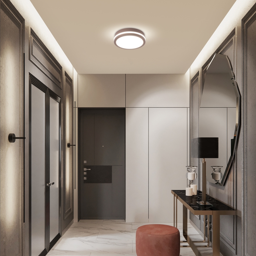 Brilagi - LED уличный потолочный светильник BENE LED/18W/230V диам. 21,5 см коричневый IP54