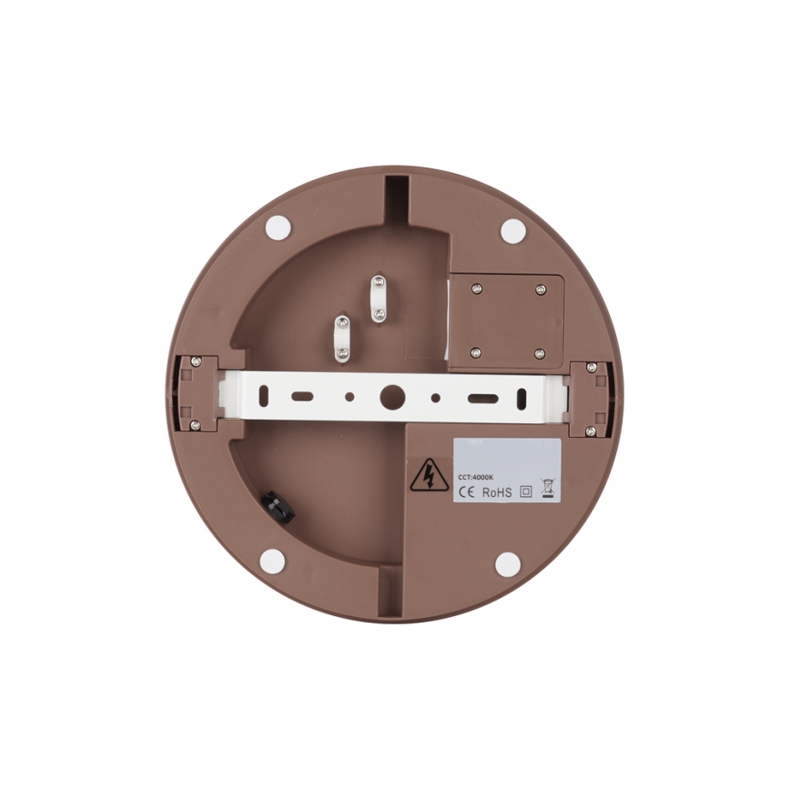 Brilagi - LED уличный потолочный светильник BENE LED/18W/230V диам. 21,5 см коричневый IP54