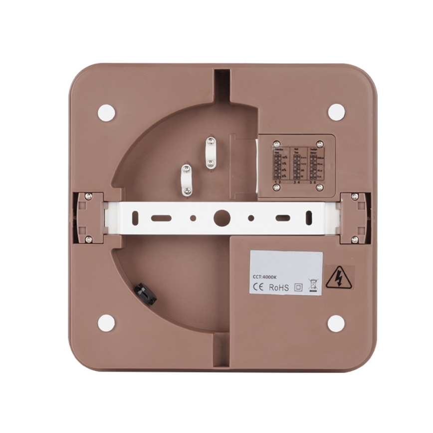 Brilagi - уличный потолочный светильник BENE LED/24W/230V 26x26 см коричневый IP54